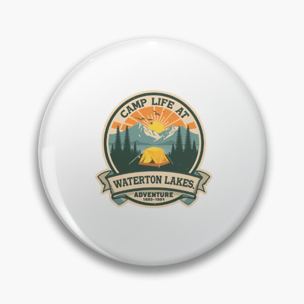 Item preview, Camp Life At Waterton Lakes Adventure National Park Camper Hiker designed and sold by Simsimah26Parks.