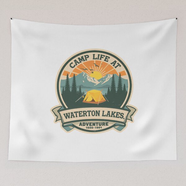 Item preview, Camp Life At Waterton Lakes Adventure National Park Camper Hiker designed and sold by Simsimah26Parks.