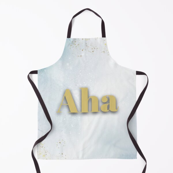 Item preview, The word "Aha" on a blue background designed and sold by Mathe mit Anna.