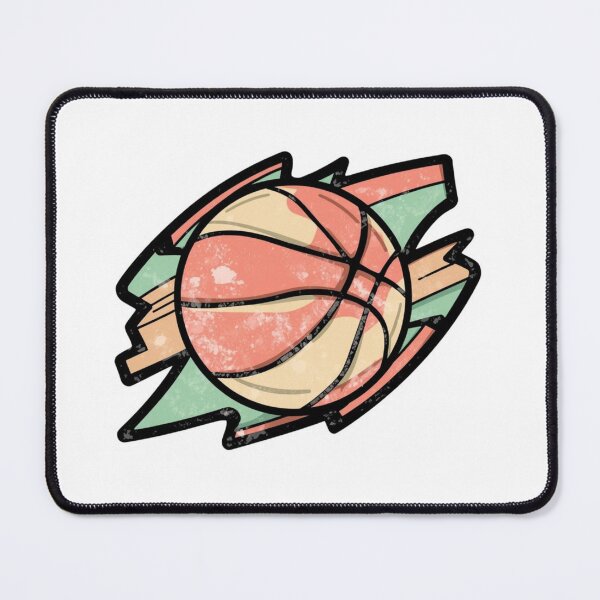 Item preview, Retro Grunge Pastel Basketball Aesthetic Illustration designed and sold by Nova Blend.