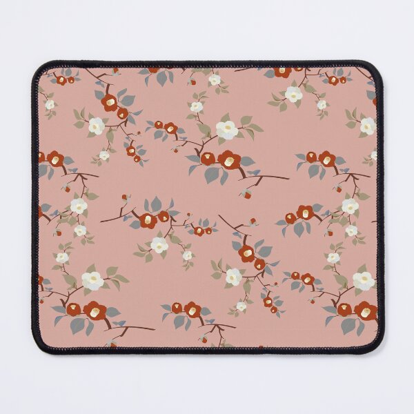 Item preview, Vintage Dusty Rose Camellia Floral Seamless Pattern designed and sold by MOONLIT MIRAGE.