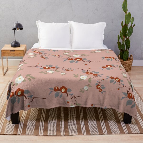 Item preview, Vintage Dusty Rose Camellia Floral Seamless Pattern designed and sold by MOONLIT MIRAGE.