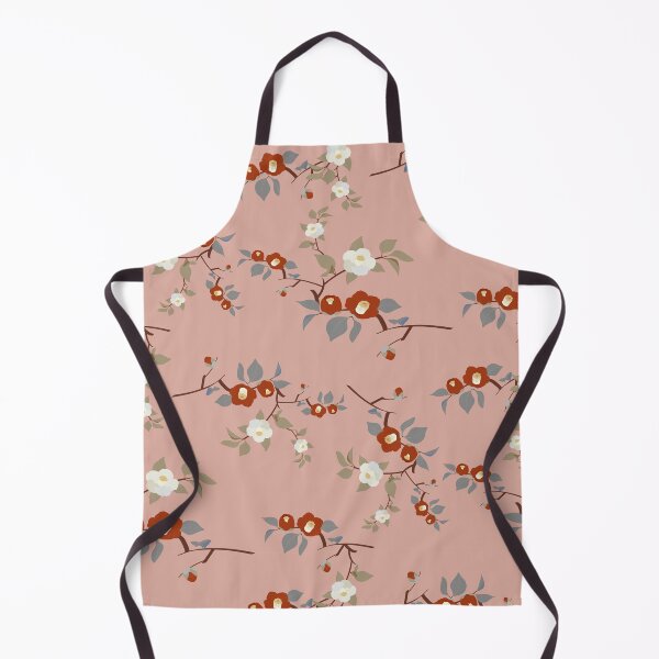 Item preview, Vintage Dusty Rose Camellia Floral Seamless Pattern designed and sold by MOONLIT MIRAGE.