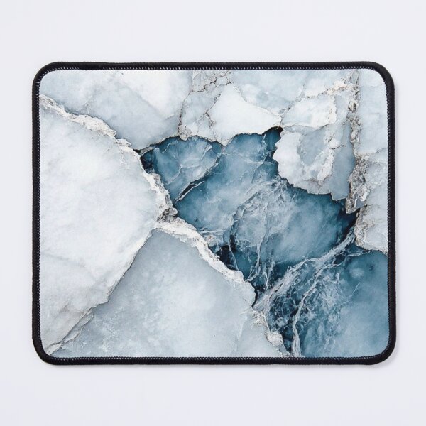 Item preview, Ice Blue Marble Texture - Crushed White Quartz and Agate Mineral Crystals designed and sold by LYAN-STORE.