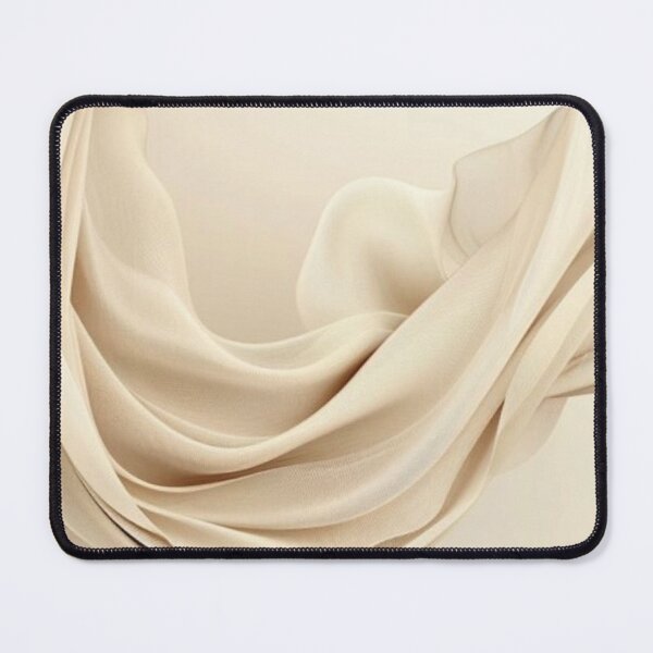 Item preview, Aesthetic Beige Silk Waves - Minimalist Soft Cream Fabric Texture designed and sold by LYAN-STORE.