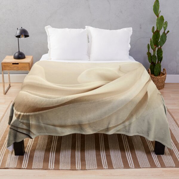 Item preview, Aesthetic Beige Silk Waves - Minimalist Soft Cream Fabric Texture designed and sold by LYAN-STORE.