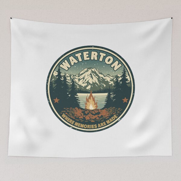 Item preview, Waterton Where Memories Are Made National Park Camping Hiker Traveler designed and sold by Simsimah26Parks.