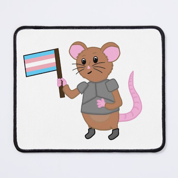 Item preview, Sir Wombleton With Transgender Pride Flag designed and sold by ChloeCosDesigns.