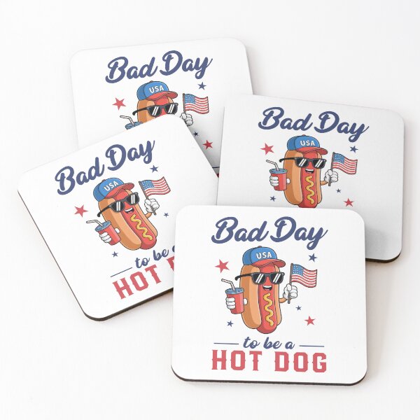 Item preview, Bad Day to be a Hot Dog Funny 4th of July USA designed and sold by Hedoraxe.