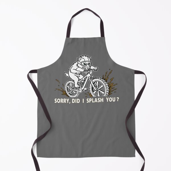Item preview, Sorry Did I Splash You Funny Badger MTB Mud T-Shirt designed and sold by The Bold Line Studio.