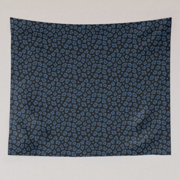 Item preview, Black And Denim Leopard Print designed and sold by pattern-archive.