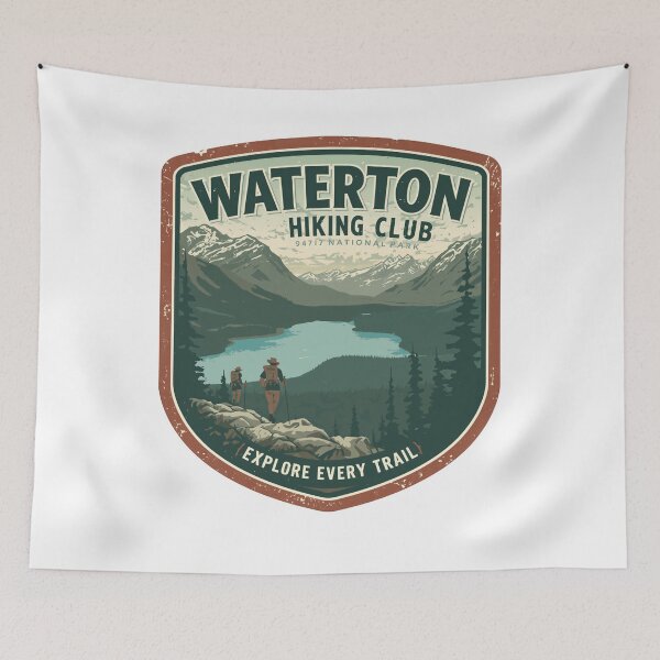 Item preview, Waterton Hiking Club Explore Every Trail National Park Outdoor Adventure designed and sold by Simsimah26Parks.