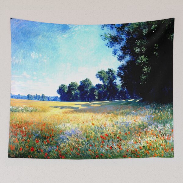 Item preview, Oat and Poppy Field at Giverny: Impression of Rural Bloom designed and sold by artdesignsnow.
