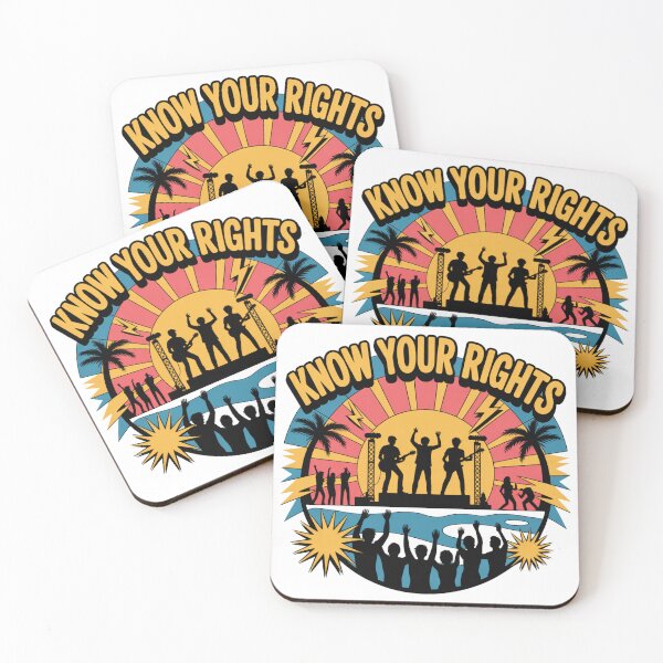 Item preview, Know Your Rights Punk Band Sunset Concert Art designed and sold by LukaRealm.