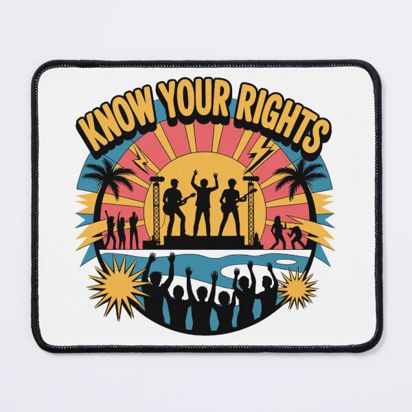 Item preview, Know Your Rights Punk Band Sunset Concert Art designed and sold by LukaRealm.