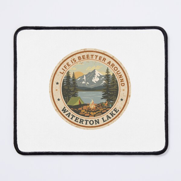Item preview, Life Is Better Around Waterton Lake Camping Outdoor Adventure Mountains Nature designed and sold by Simsimah26Parks.