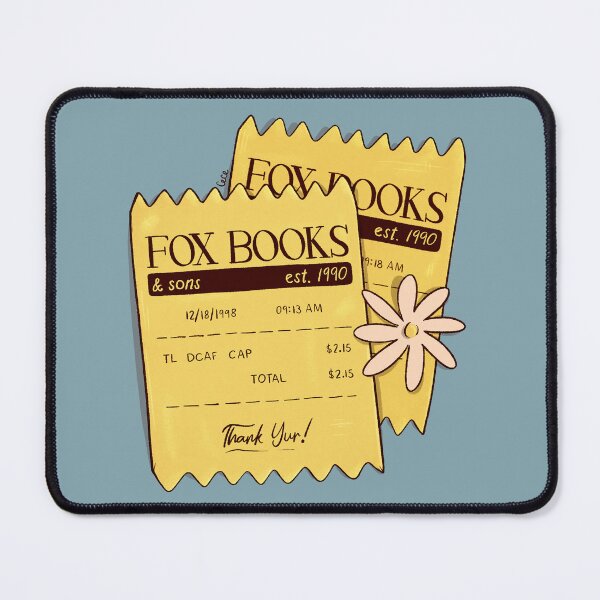 Item preview, Fox Books Coffee Receipt Illustration designed and sold by DesignedByCece.