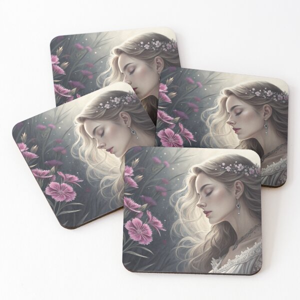 Item preview, Beautiful Woman with Flowers designed and sold by PAULINE.LUMINA.
