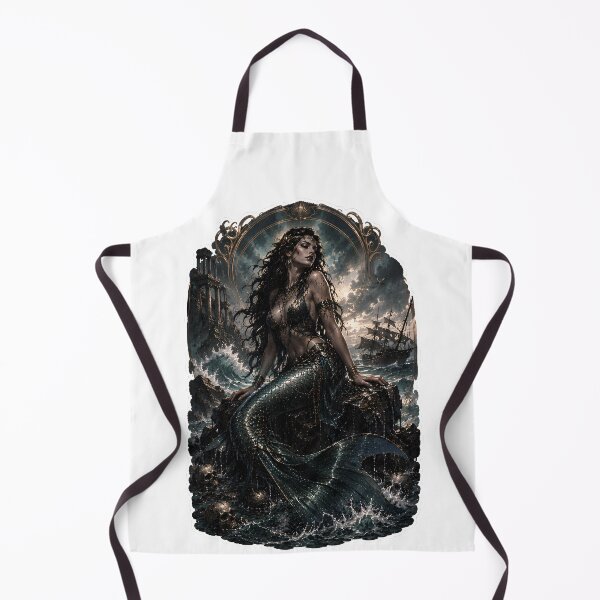 Item preview, Siren of the Dark Seas Greek Mythology Enchantress Mermaid Art designed and sold by MythwovenShop.