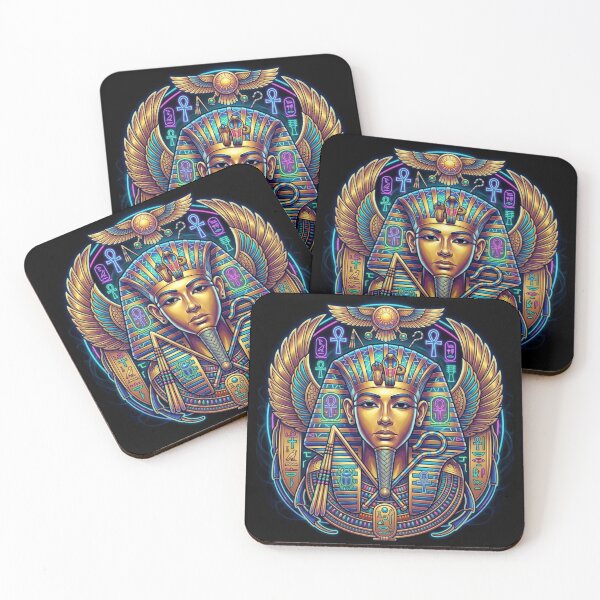 Item preview, Neon Pharaoh: Psychedelic Ancient Egyptian Digital Art designed and sold by Queen Cleopatra.