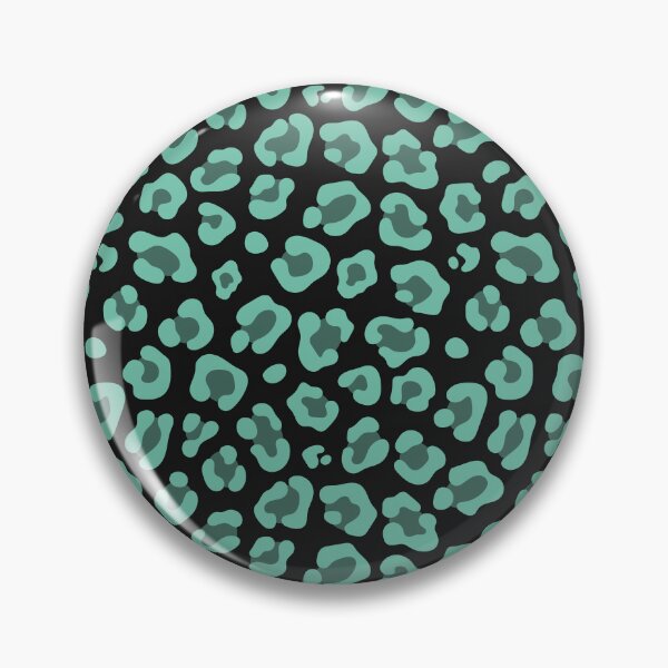 Item preview, Black And Pastel Green Leopard Print designed and sold by pattern-archive.