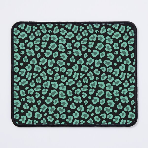 Item preview, Black And Pastel Green Leopard Print designed and sold by pattern-archive.