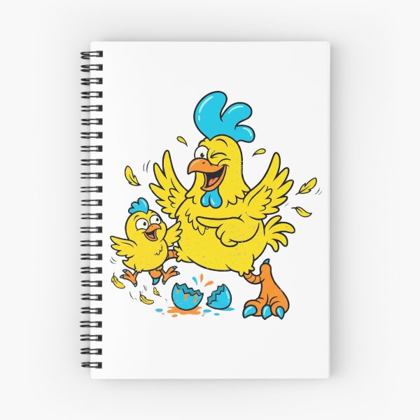 Item preview, Crazy Funny Chicken New Baby Chick Hatching From Egg Cartoon designed and sold by DH-ArtLab.