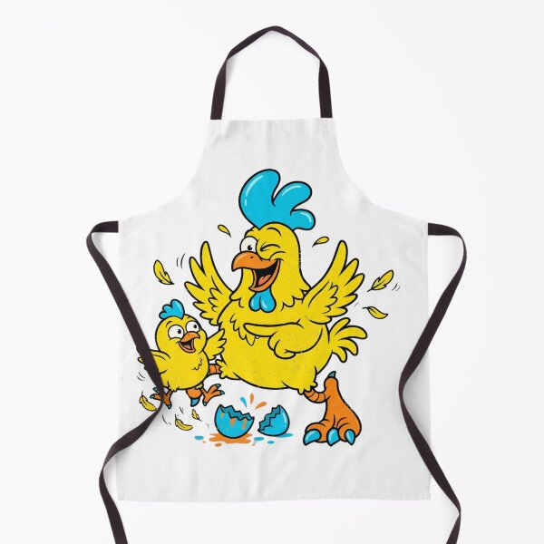 Item preview, Crazy Funny Chicken New Baby Chick Hatching From Egg Cartoon designed and sold by DH-ArtLab.
