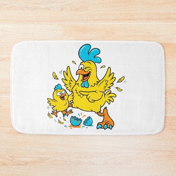Item preview, Crazy Funny Chicken New Baby Chick Hatching From Egg Cartoon designed and sold by DH-ArtLab.