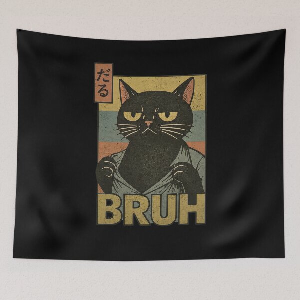 Item preview, Cat Bruh Humor Meme - Bruh Cat designed and sold by Hedoraxe.