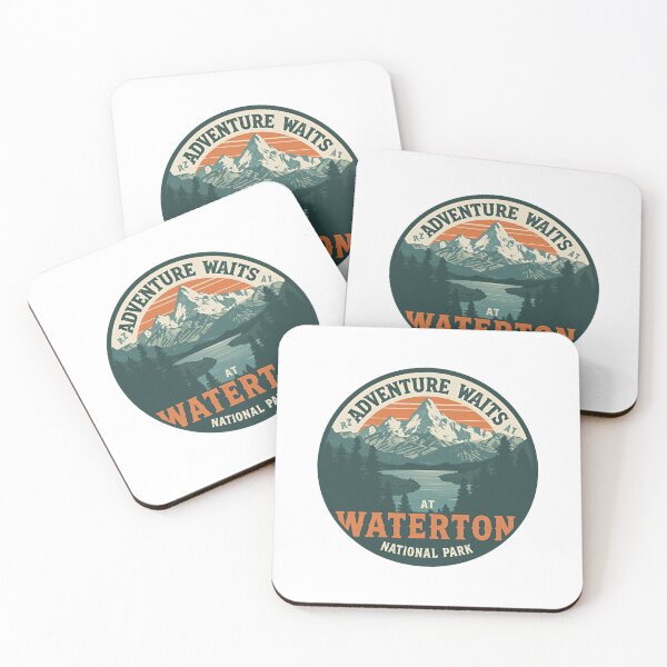 Item preview, Adventure Waits At Waterton National Park Hiker Traveler designed and sold by Simsimah26Parks.