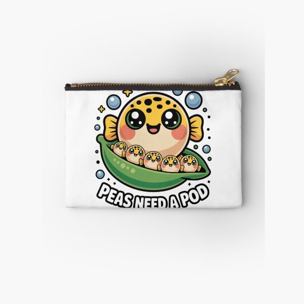 Item preview, Peas Need a Pod Kawaii Puffer Fish Art designed and sold by LukaRealm.