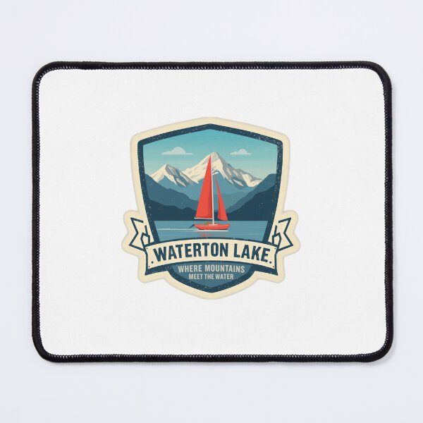 Item preview, Waterton Lake. Where Mountains Meet The Water National Park Travel Adventure designed and sold by Simsimah26Parks.