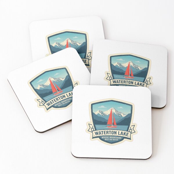 Item preview, Waterton Lake. Where Mountains Meet The Water National Park Travel Adventure designed and sold by Simsimah26Parks.