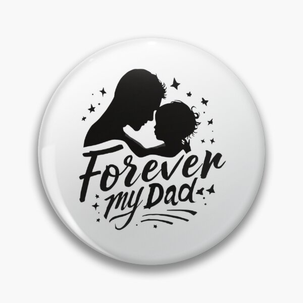 Item preview, Forever My Dad Memorial Father Tribute Silhouette Design designed and sold by Kavya Art.