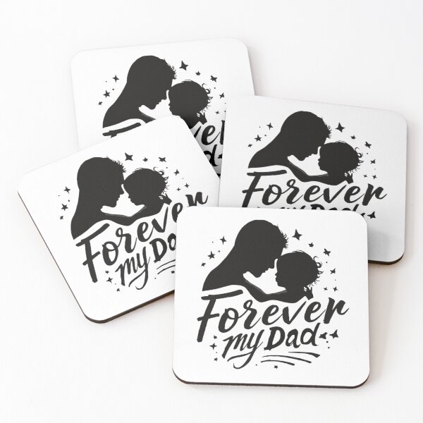 Item preview, Forever My Dad Memorial Father Tribute Silhouette Design designed and sold by Kavya Art.