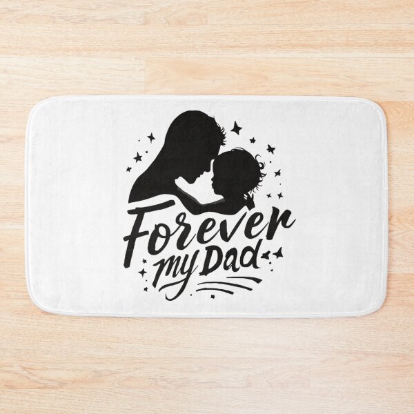 Item preview, Forever My Dad Memorial Father Tribute Silhouette Design designed and sold by Kavya Art.