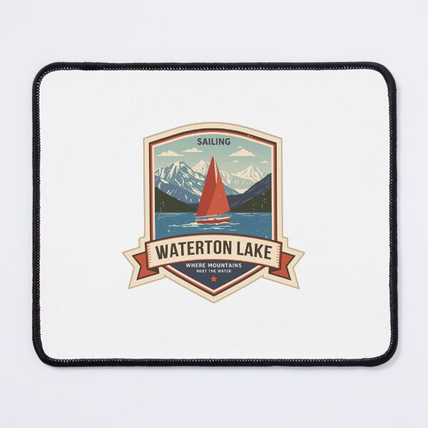 Item preview, Sailing Waterton Lake Where Mountains Meet The Water National Park Travel Souvenir designed and sold by Simsimah26Parks.