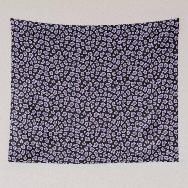 Item preview, Black And Lilac Leopard Print designed and sold by pattern-archive.