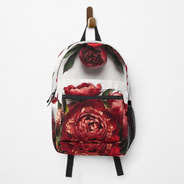 Item preview, Crimson Peony Bouquet | Elegant Red Floral Botanical Art designed and sold by GalleryPeak.