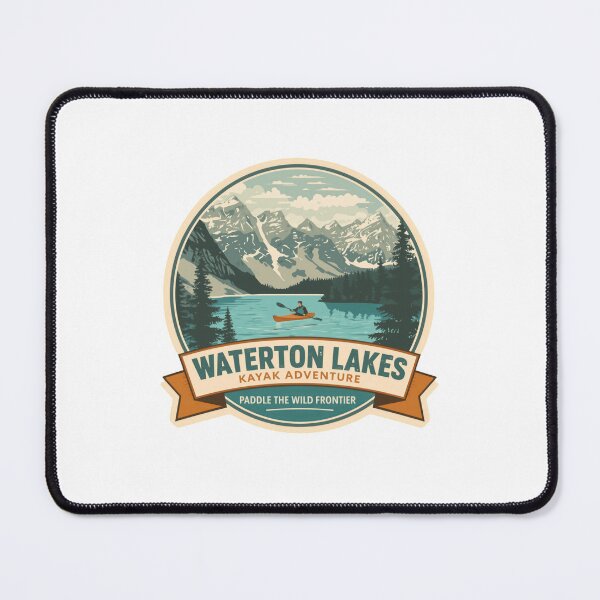 Item preview, Waterton Lakes Kayak Adventure Paddle The Wild Frontier National Park Outdoor Nature Enthusiast designed and sold by Simsimah26Parks.