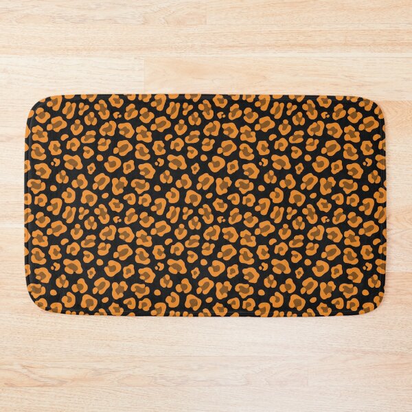 Item preview, Black And Orange Leopard Print designed and sold by pattern-archive.
