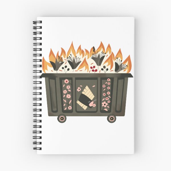 Item preview, Scandinavian Folk Art, Dumpster Fire designed and sold by xiao xuans.