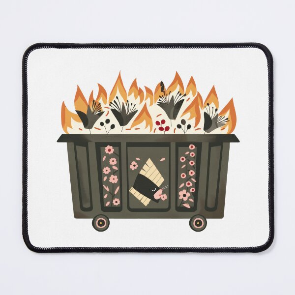 Item preview, Scandinavian Folk Art, Dumpster Fire designed and sold by xiao xuans.