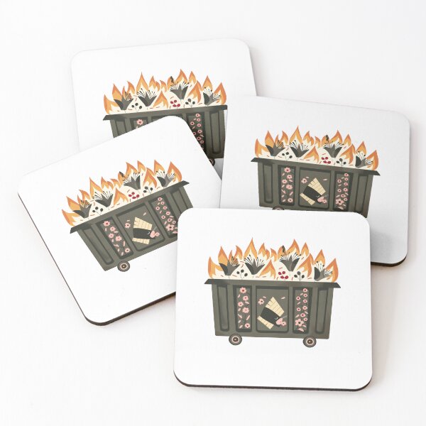 Item preview, Scandinavian Folk Art, Dumpster Fire designed and sold by xiao xuans.