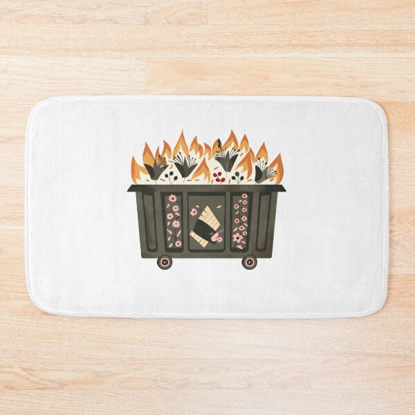 Item preview, Scandinavian Folk Art, Dumpster Fire designed and sold by xiao xuans.
