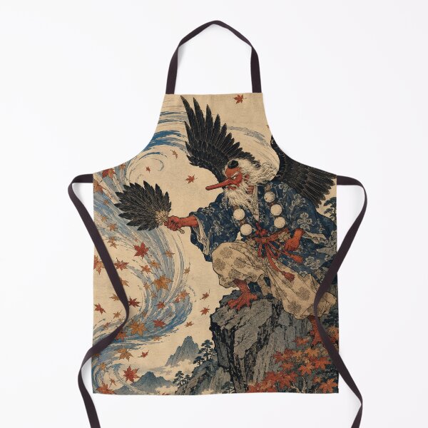 Item preview, Crow Winged Hermit - Vintage Japanese Tengu Ukiyo-e Woodblock designed and sold by bapupa.