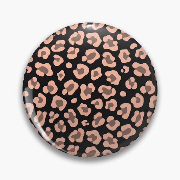 Item preview, Black And Peach Leopard Print designed and sold by pattern-archive.