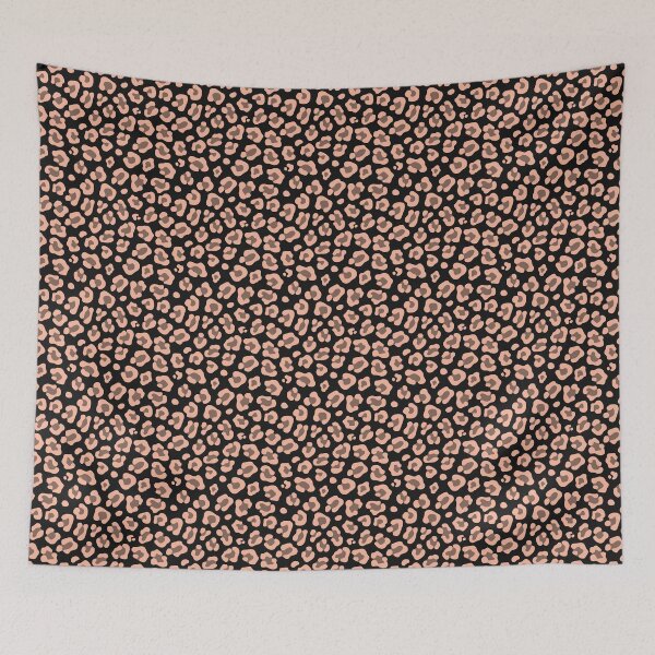 Item preview, Black And Peach Leopard Print designed and sold by pattern-archive.