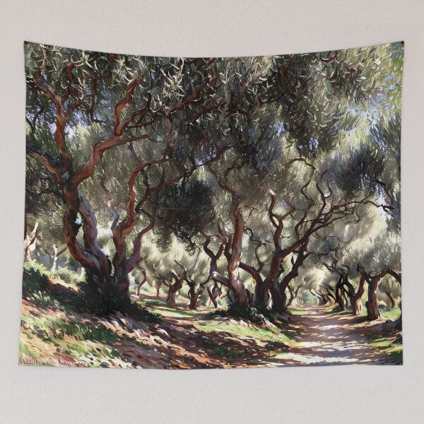 Item preview, Olive Trees in Bordighera: Impression of Mediterranean Light designed and sold by artdesignsnow.